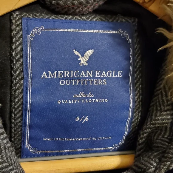 AE Crop Herringbone Jacket - Picture 3 of 5